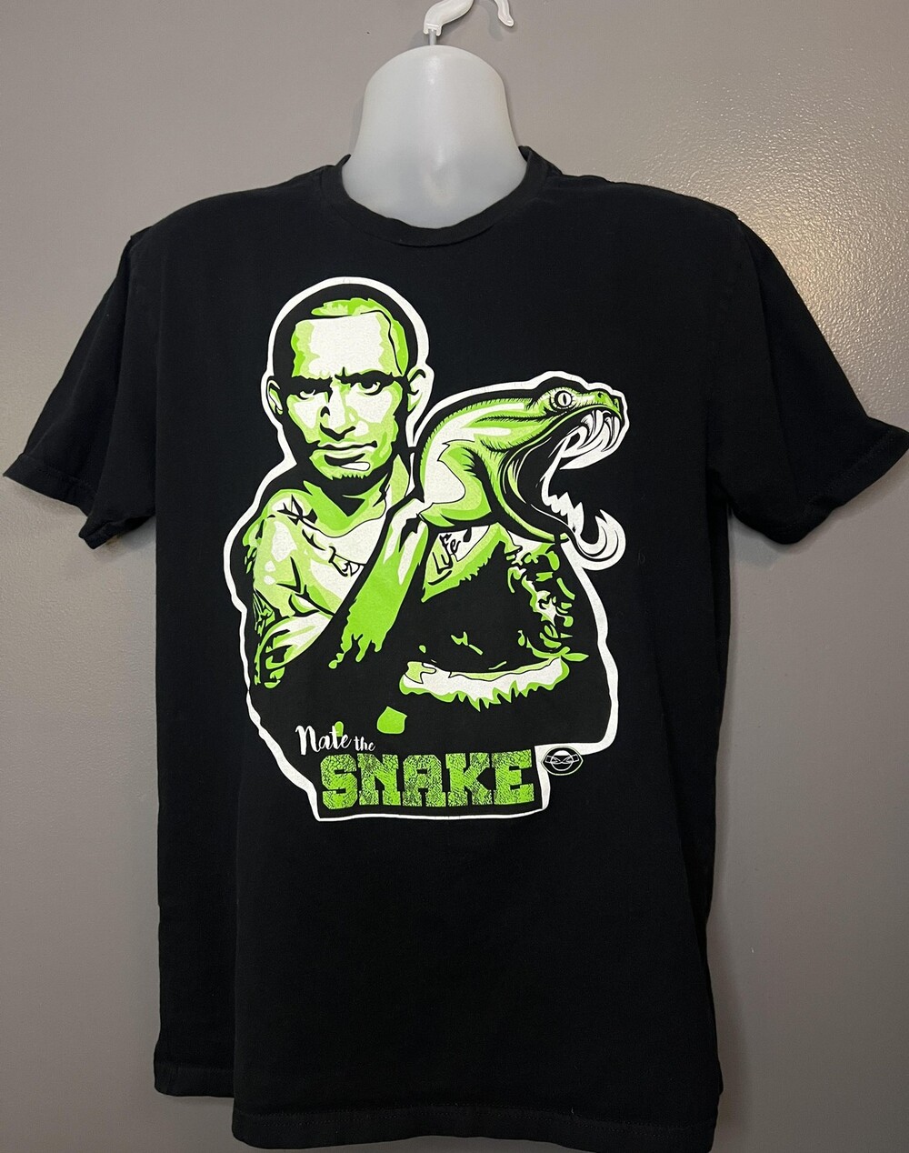 Nate The Snake Shirt Mens Large Black Dirty Couture Sports Graphic Tee MMA